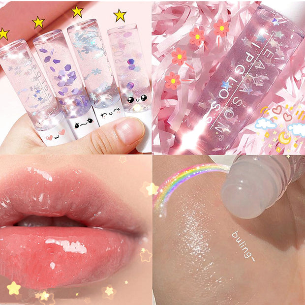 Transparent Pearlescent White Base Lip Gloss